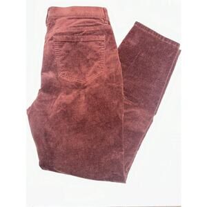 J. Jill corduroy pull on pants Slim Leg Size Small Burgundy casual comfy